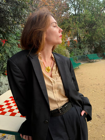 Statement Shell Heartbeat Necklace