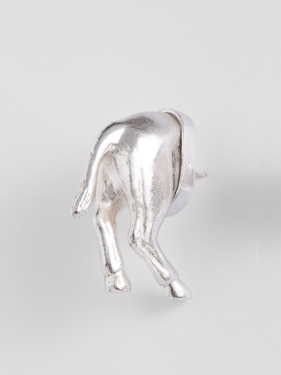 Horse Butt Stud Single Earring