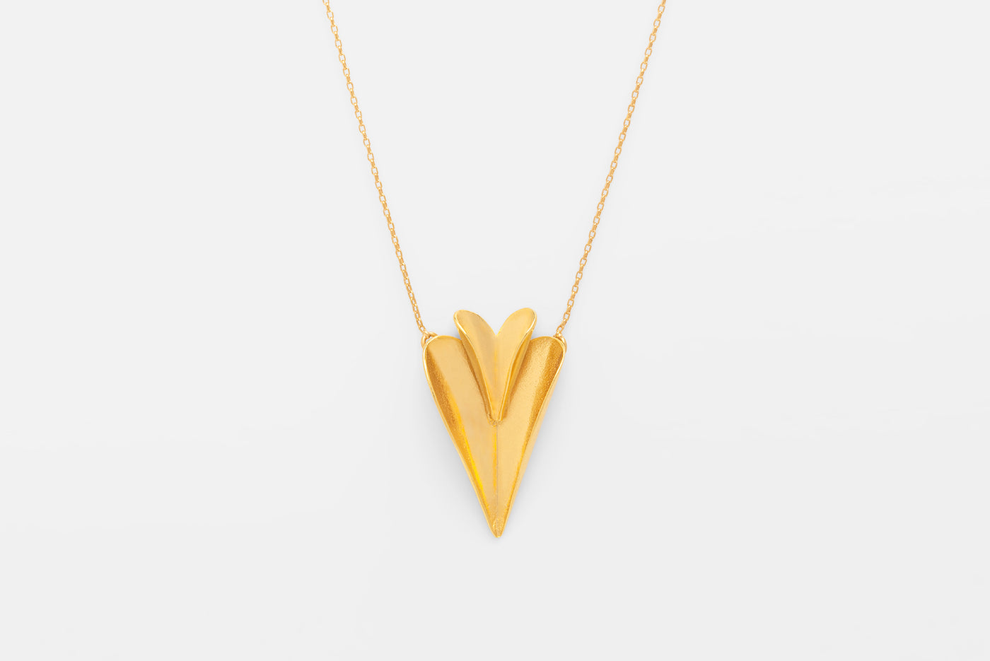 Two Folded Hearts necklace