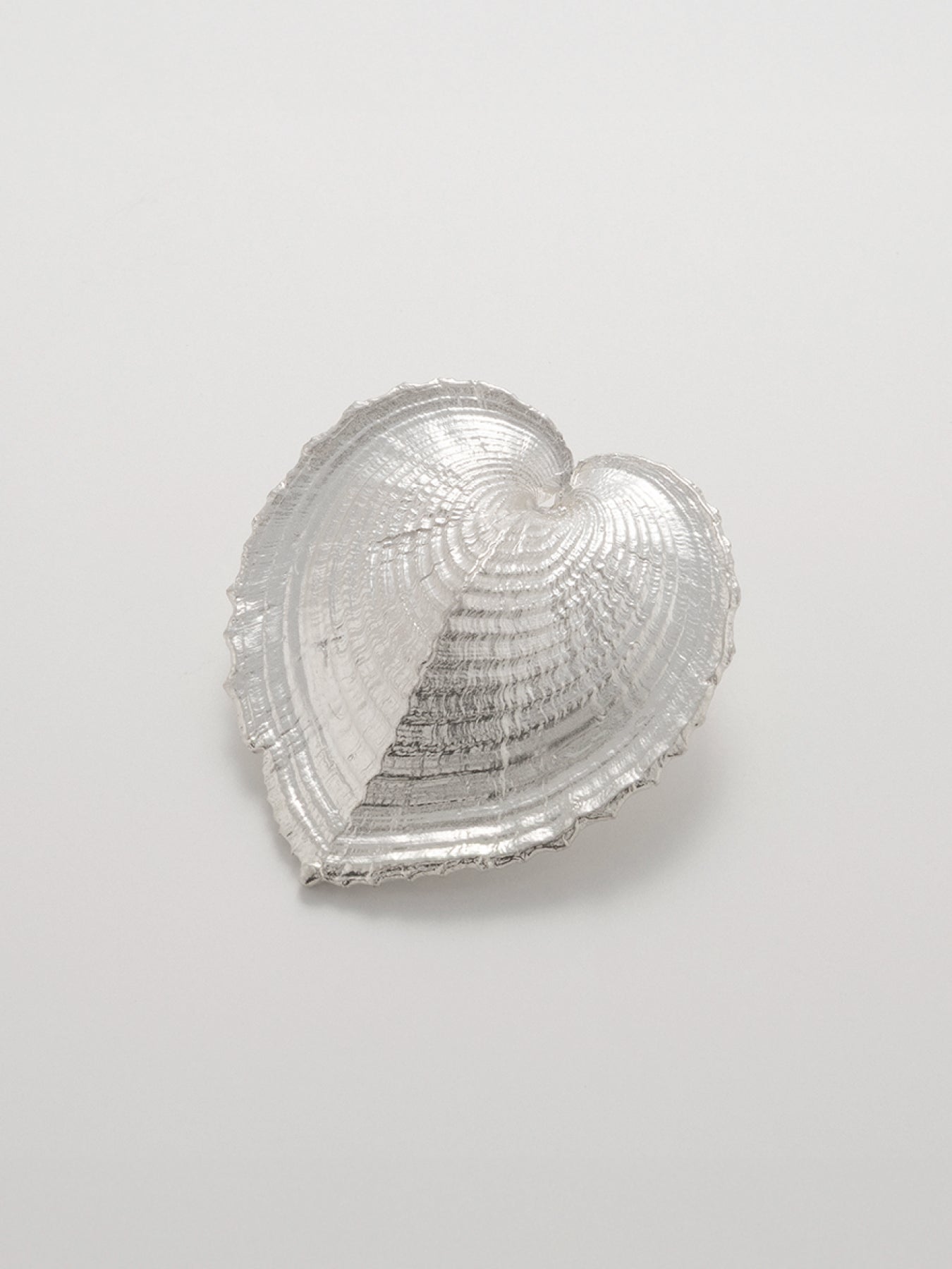 Statement Shell Heartbeat Brooch